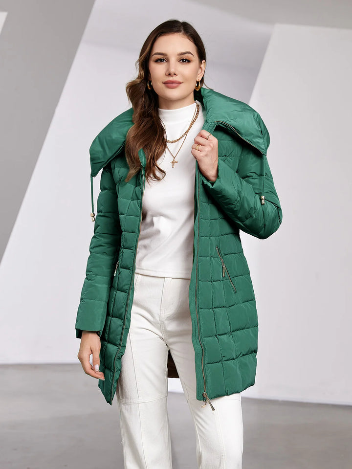 Nordelle | Women's Quilted Puffer Coat with Belt