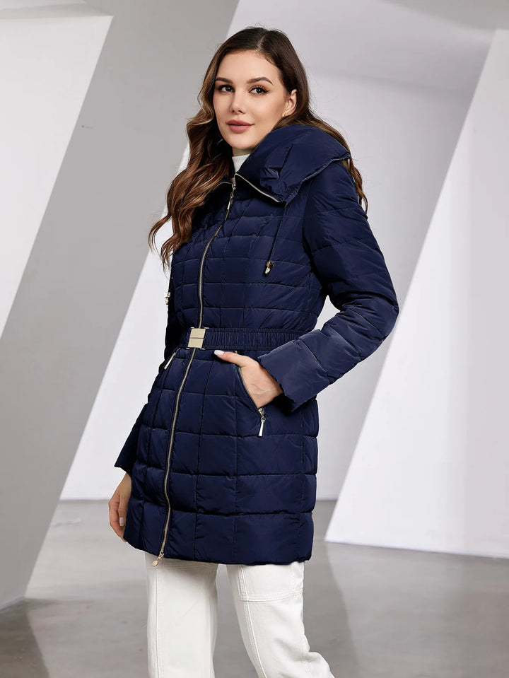 Nordelle | Women's Quilted Puffer Coat with Belt