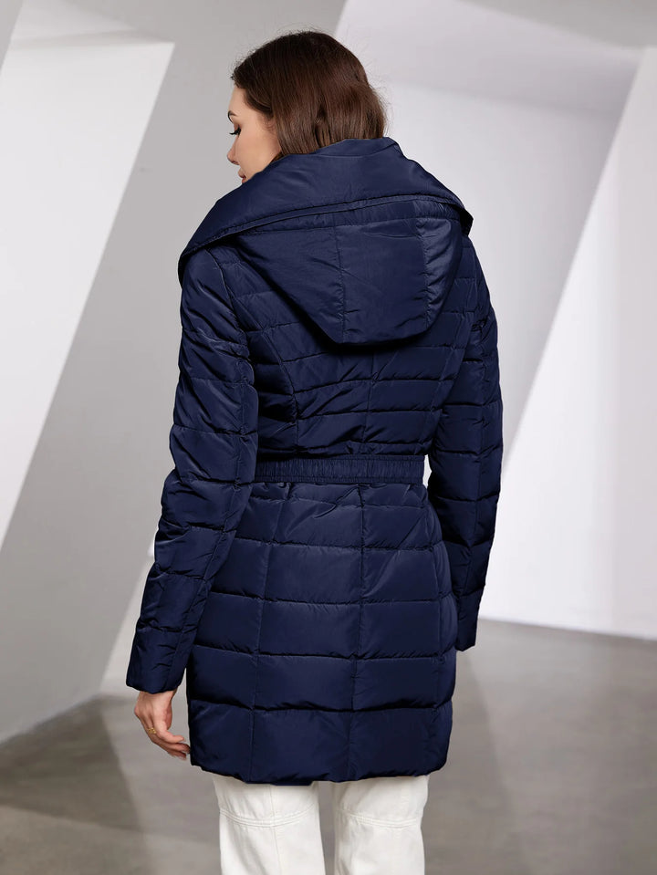 Nordelle | Women's Quilted Puffer Coat with Belt