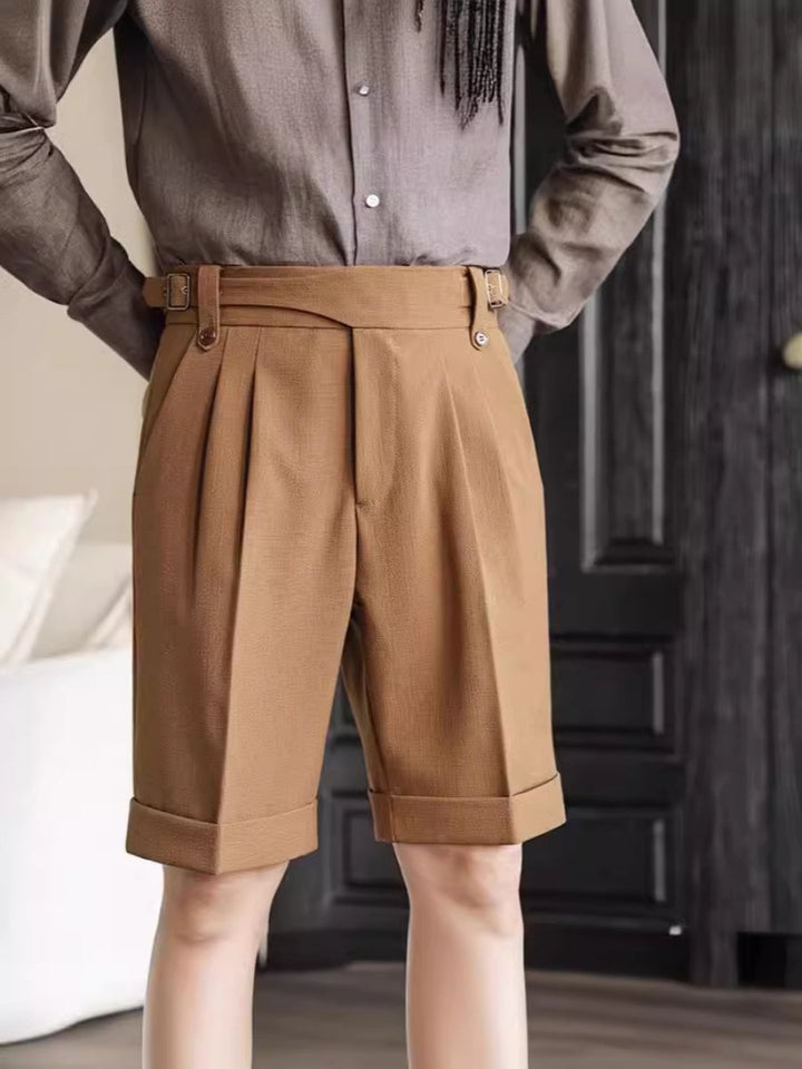 Naples | Men’s High-Waist Suit Shorts