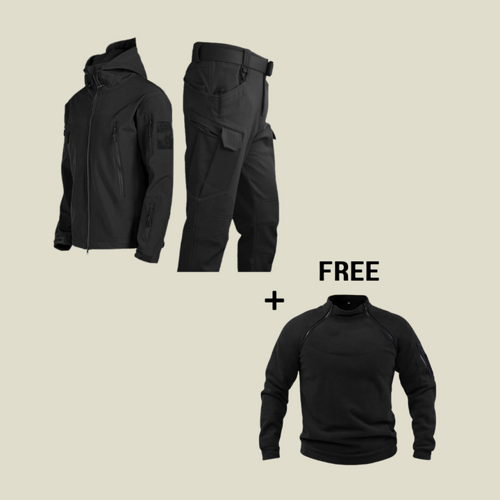 Valor | Tactical Waterproof Suit + Free Thermal Jumper