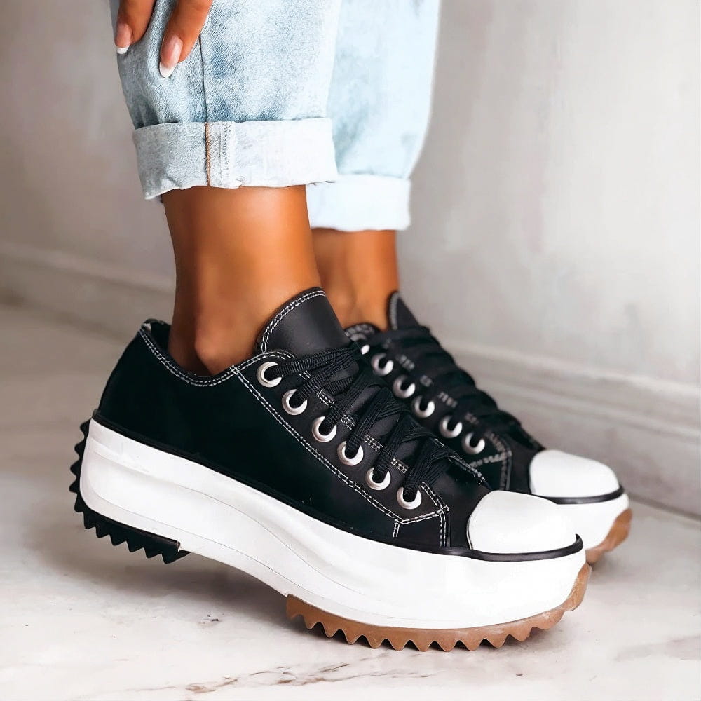 Tessa | Leather Platform Sneakers