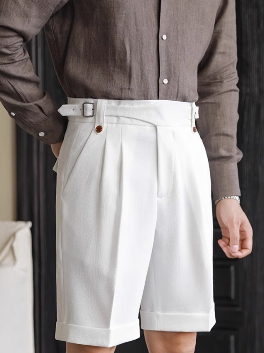 Naples | Men’s High-Waist Suit Shorts