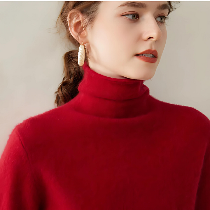 Aria  | Women's Cashmere Pile Collar Sweater