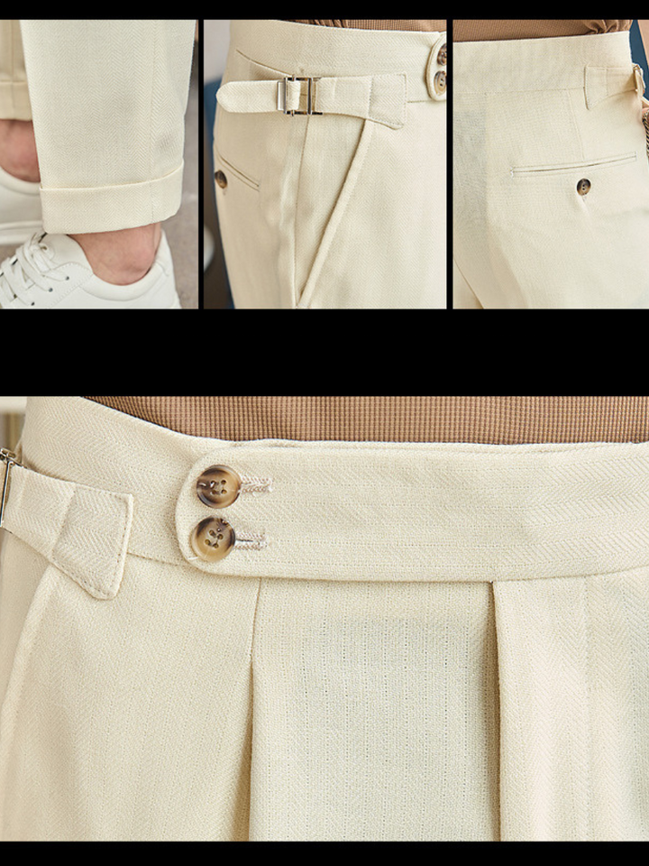 Ventura | Men’s Casual Linen-Blend Trousers