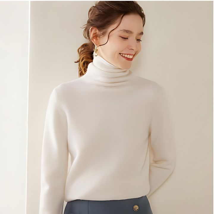 Aria  | Women's Cashmere Pile Collar Sweater