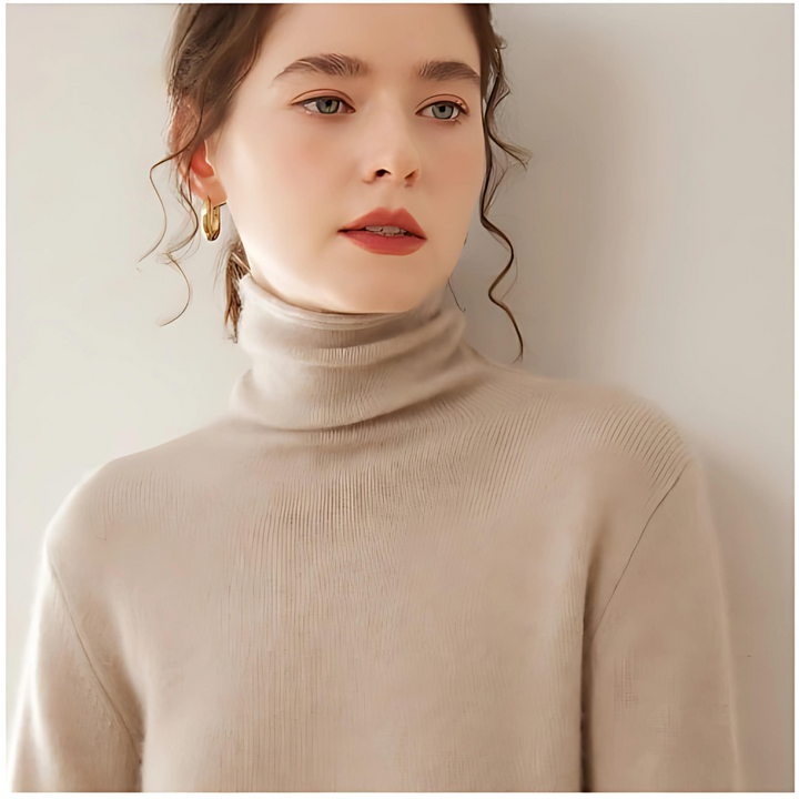 Aria  | Women's Cashmere Pile Collar Sweater