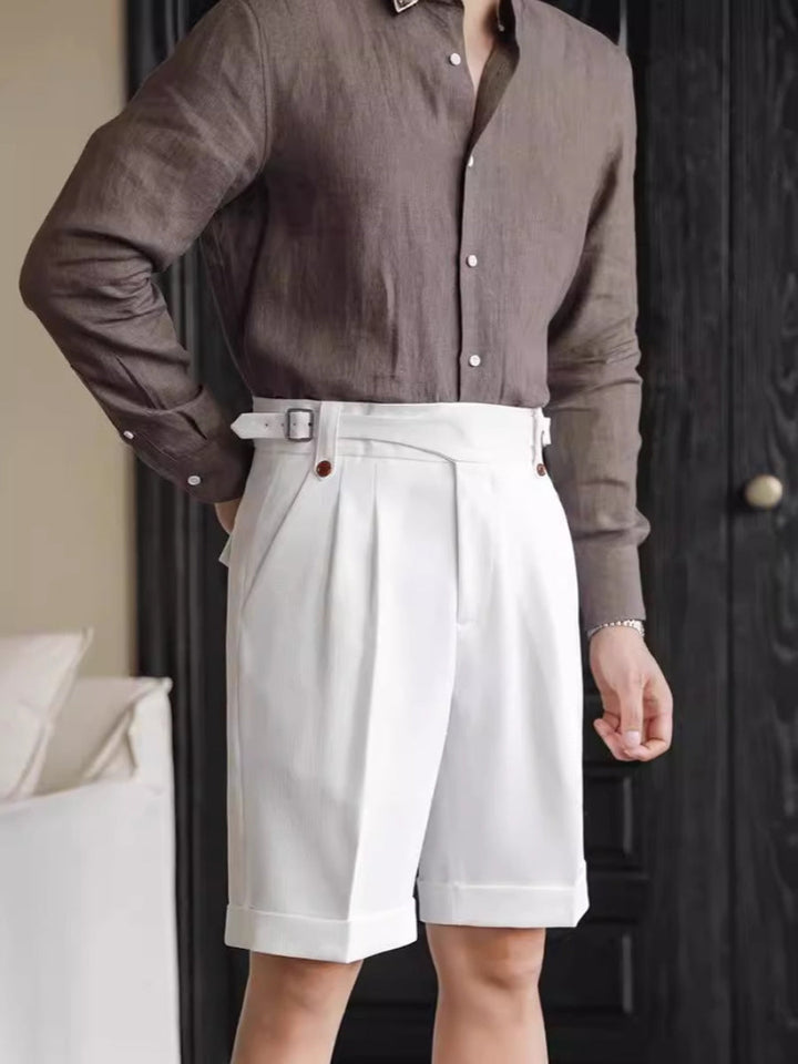 Naples | Men’s High-Waist Suit Shorts