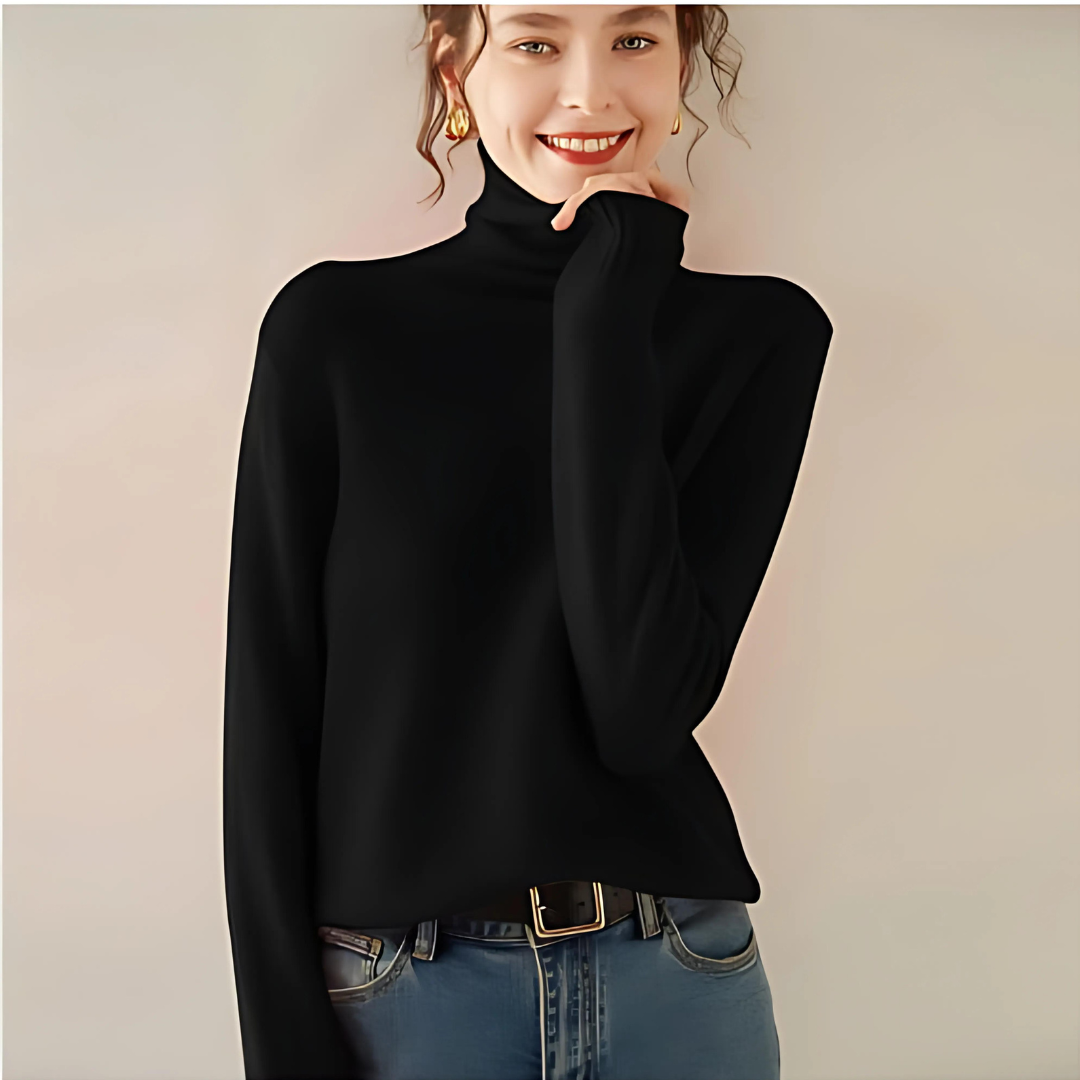 Aria  | Women's Cashmere Pile Collar Sweater