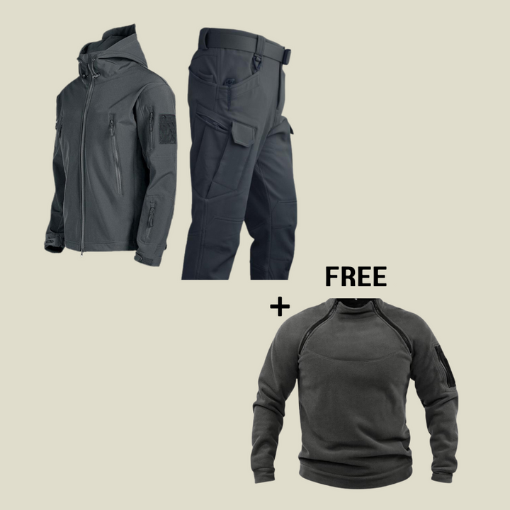 Valor | Tactical Waterproof Suit + Free Thermal Jumper