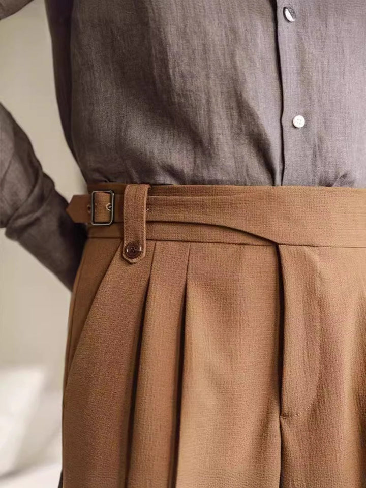 Naples | Men’s High-Waist Suit Shorts