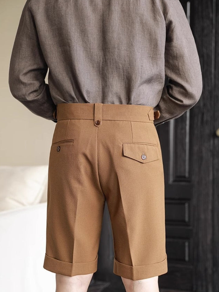 Naples | Men’s High-Waist Suit Shorts