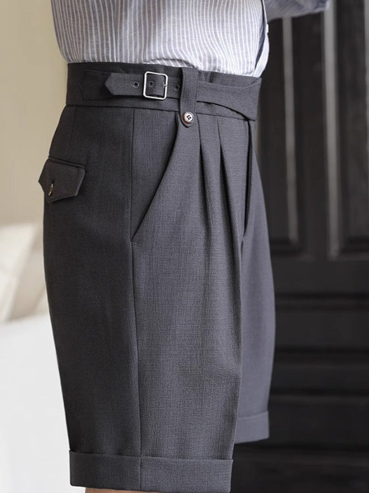 Naples | Men’s High-Waist Suit Shorts