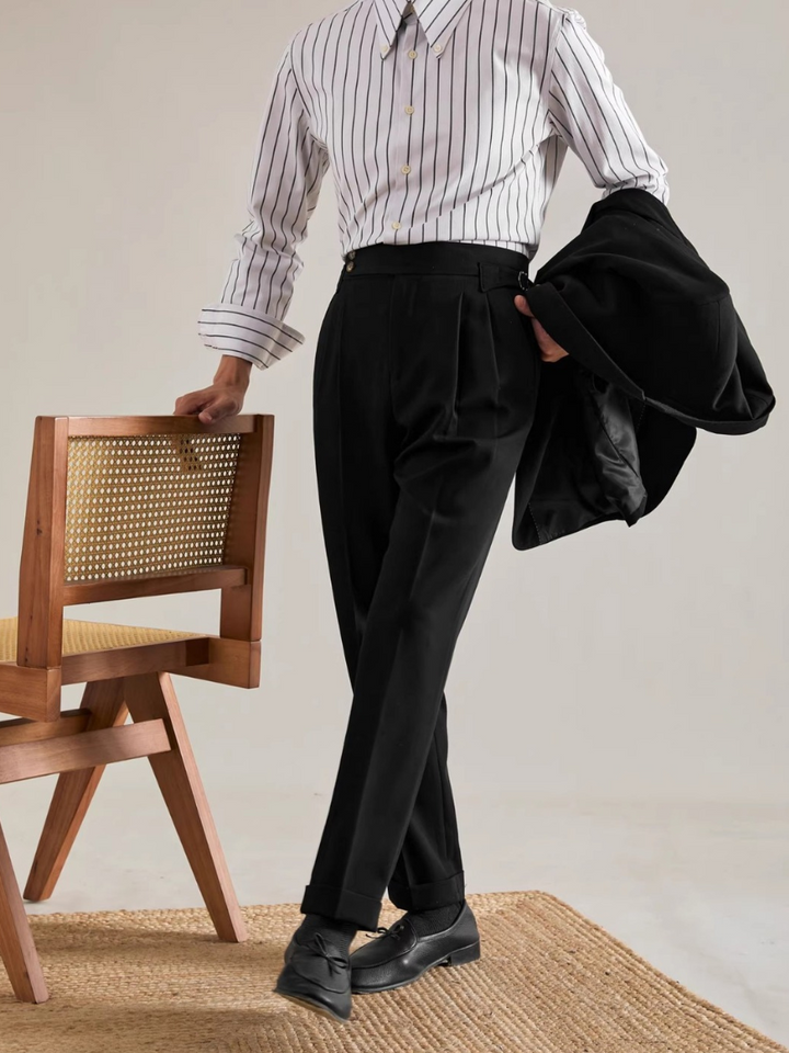 Vito | Men’s Italian Straight-Fit Business Trousers