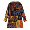 Briony | Elegant Printed Hooded Woolen Coat