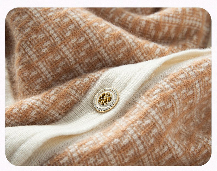 Elysia Luxe Jacquard Cashmere Cardigan