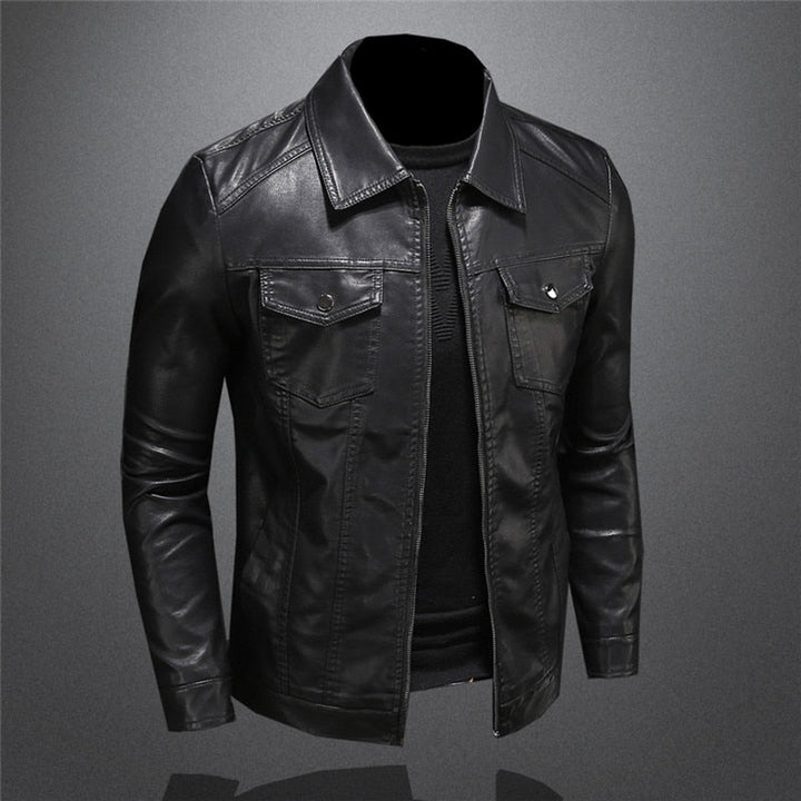 Callum | Leather Moto Jacket