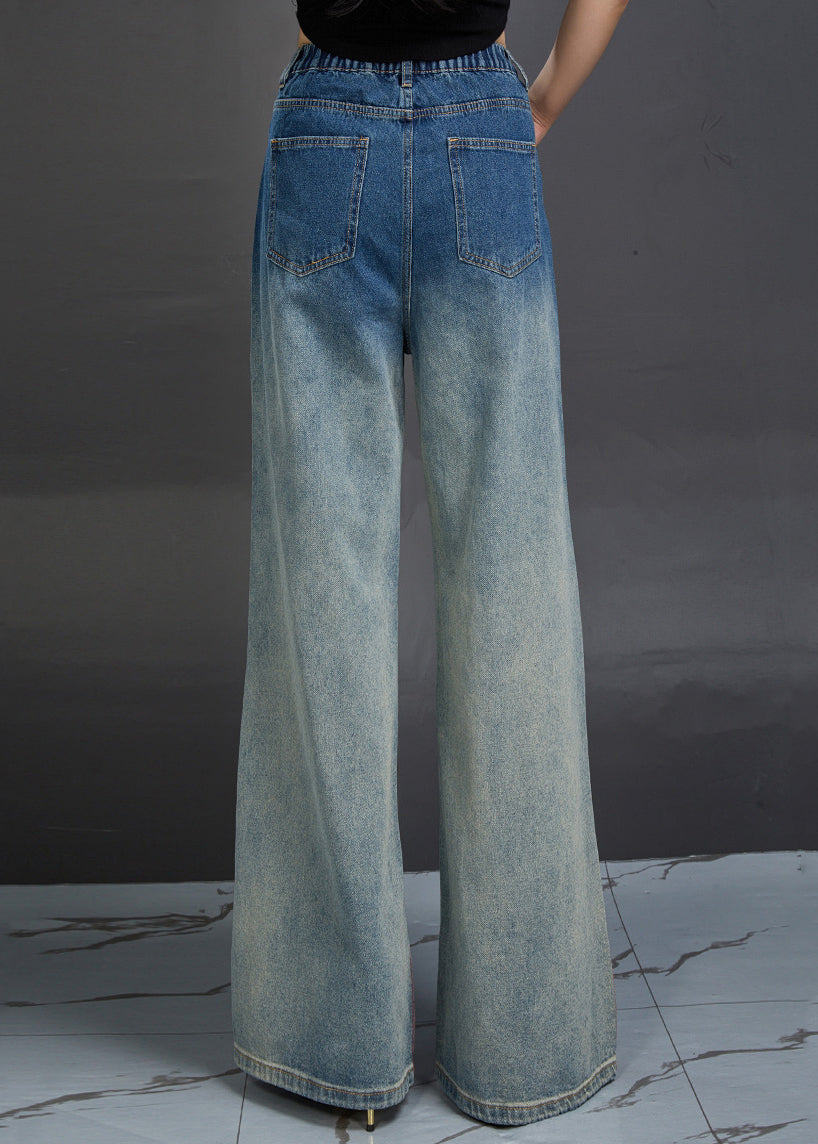 Evelyn | High Waist Printed Denim Pants