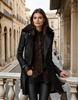 Ava - Luxurious Leather Trench Coat