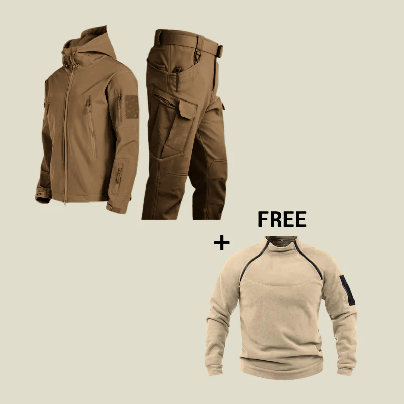 Valor | Tactical Waterproof Suit + Free Thermal Jumper