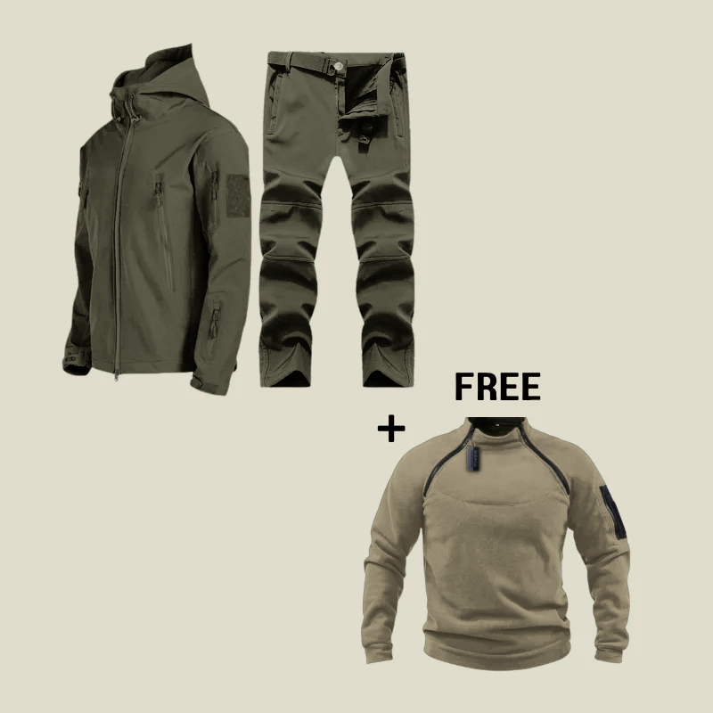 Valor | Tactical Waterproof Suit + Free Thermal Jumper