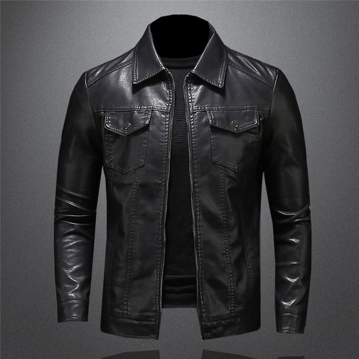 Callum | Leather Moto Jacket