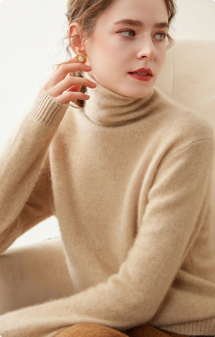 Aria  | Women's Cashmere Pile Collar Sweater