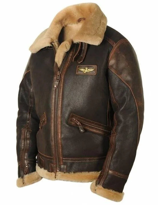 Cedric | Leather Jacket with Fur