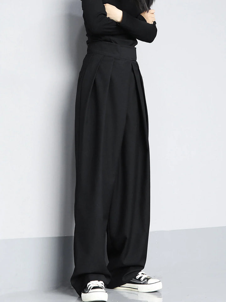 Viera | Wide Leg Velcro Fastener Pants