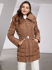 Nordelle | Women's Quilted Puffer Coat with Belt