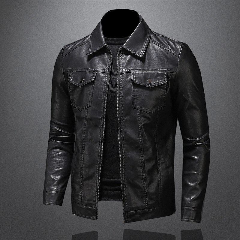 Callum | Leather Moto Jacket